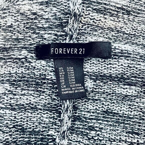 Forever 21 Heathered Open Front 3/4 Sleeve Cardigan - Picture 7 of 8